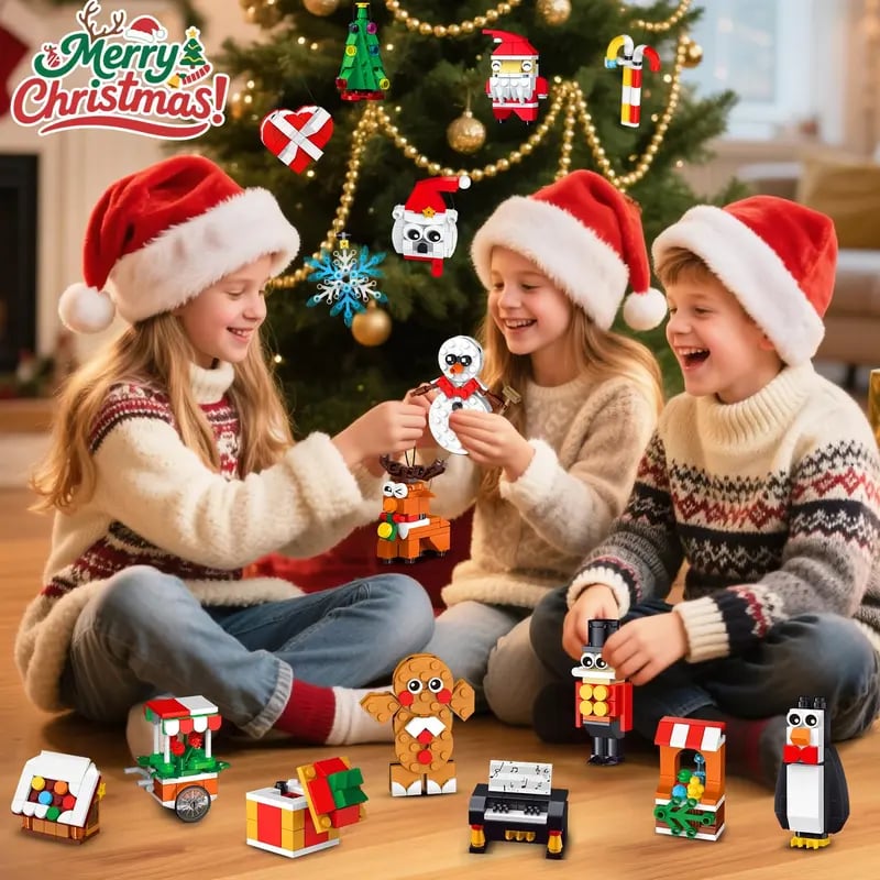 CraftVent | 24 Dagen Kerst Countdown Ornamenten Bouwset Adventkalender