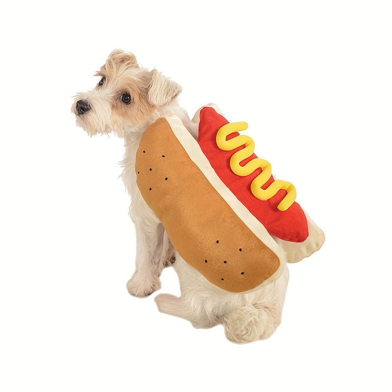 Grappige Pluche Hond Halloween Kostuum | Hotdog Ontwerp