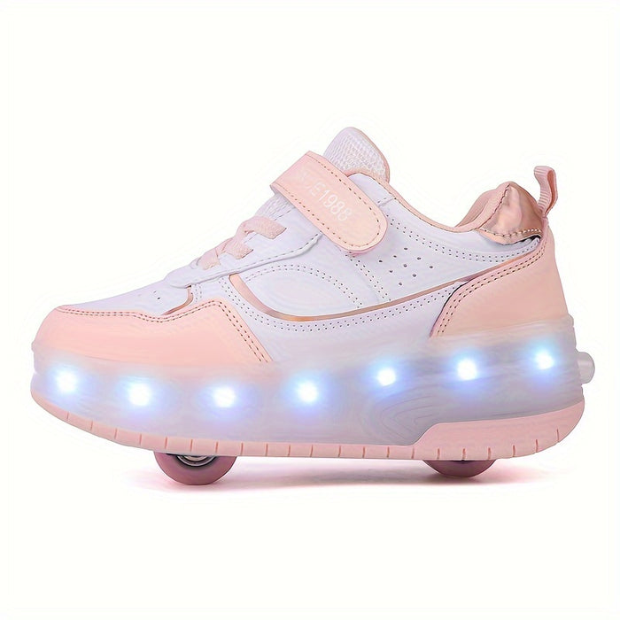 LightGlide Kindersneaker – LED-schoenen met uittrekbare wielen