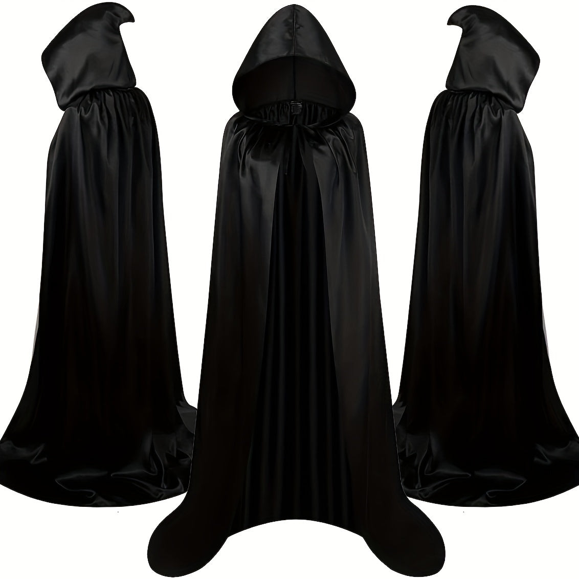 Unisex Lange Hoody Halloween Kostuum Cape | Elegante Vintage