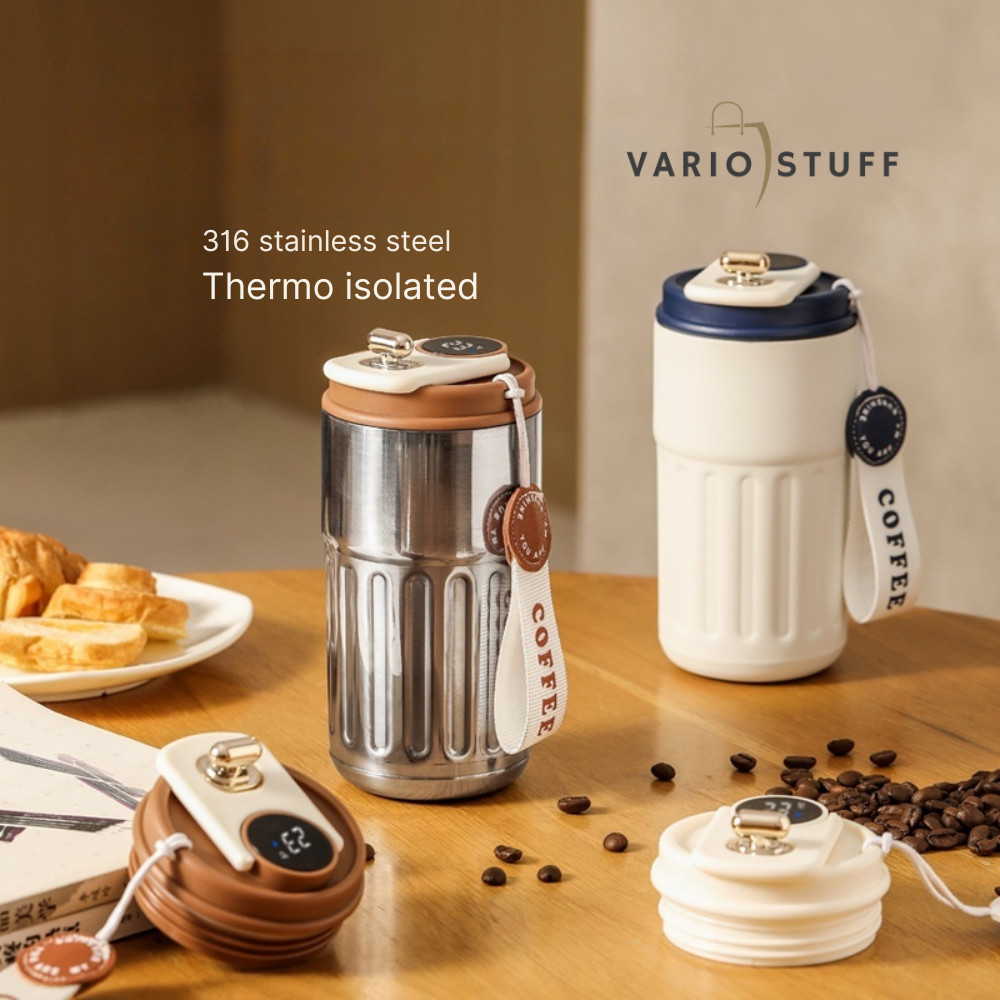 SmartTemp LED Thermosfles | Blijf gehydrateerd, blijf op de hoogte