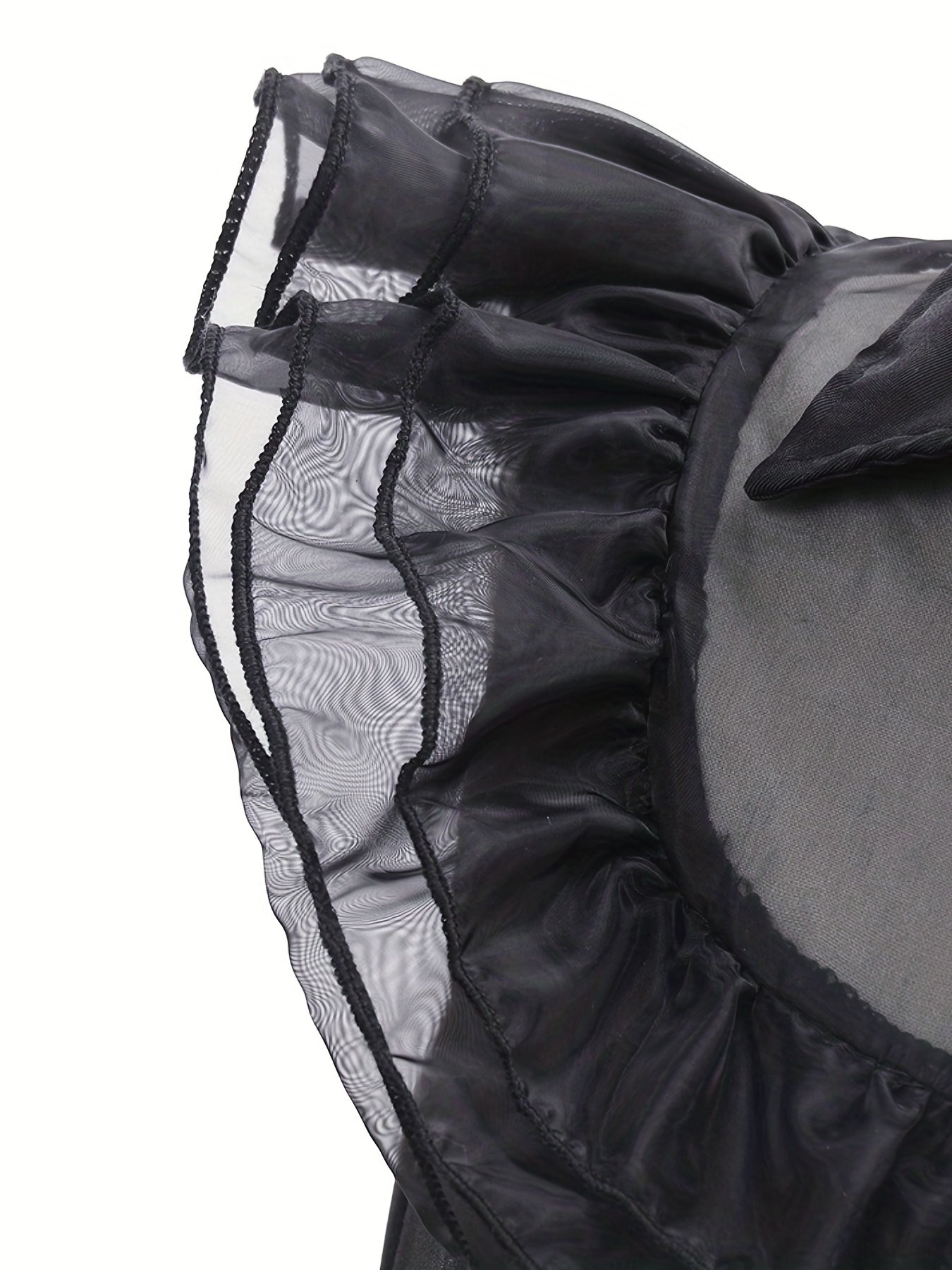 Meisjes Rimpelige Gotische Halloween Kostuum Jurk | Gelaagde Mini