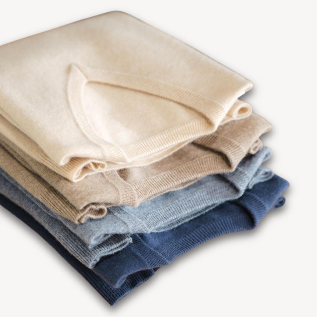 Heren Luxe Kasjmier V-hals Trui – Zacht, Elegant en Ademend