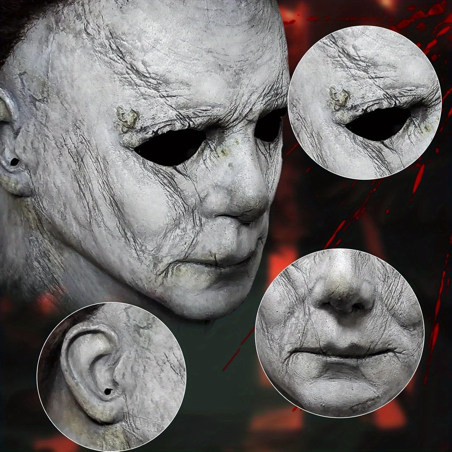 Mannen's Realistische Eng Halloween Masker Set | Horror Requisiet Mes