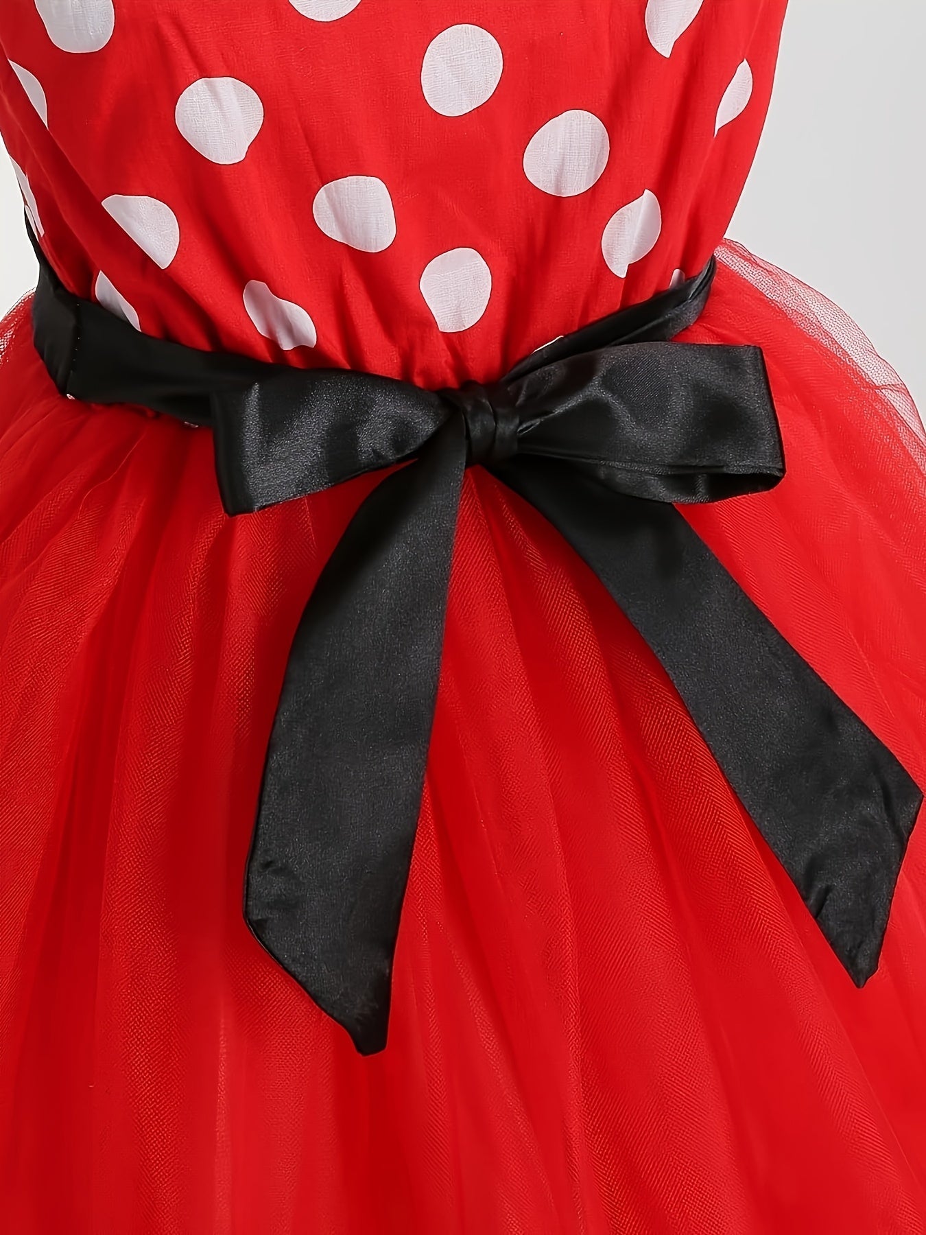 Meisjes Tulle Halloween Muis Kostuum Jurk | Polka Dot Mini