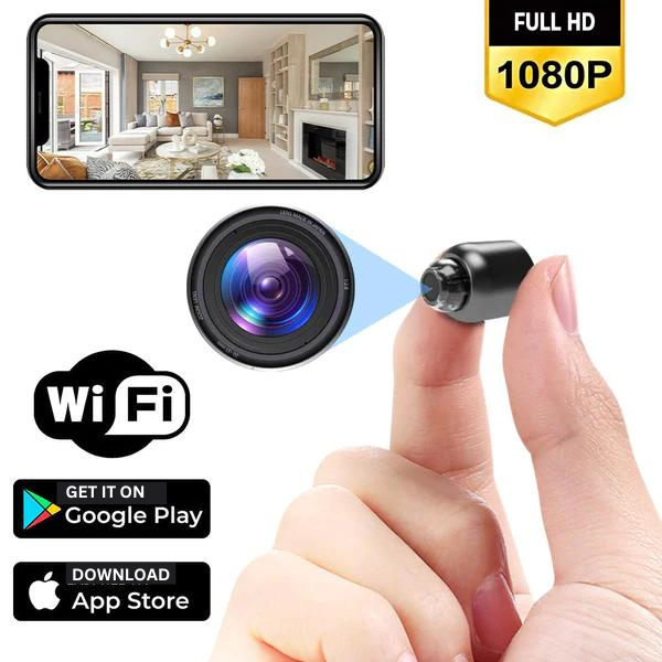 MiniEye Full HD Beveiligingscamera | Compacte Mini Camera met Nachtzicht & Bewegingsdetectie