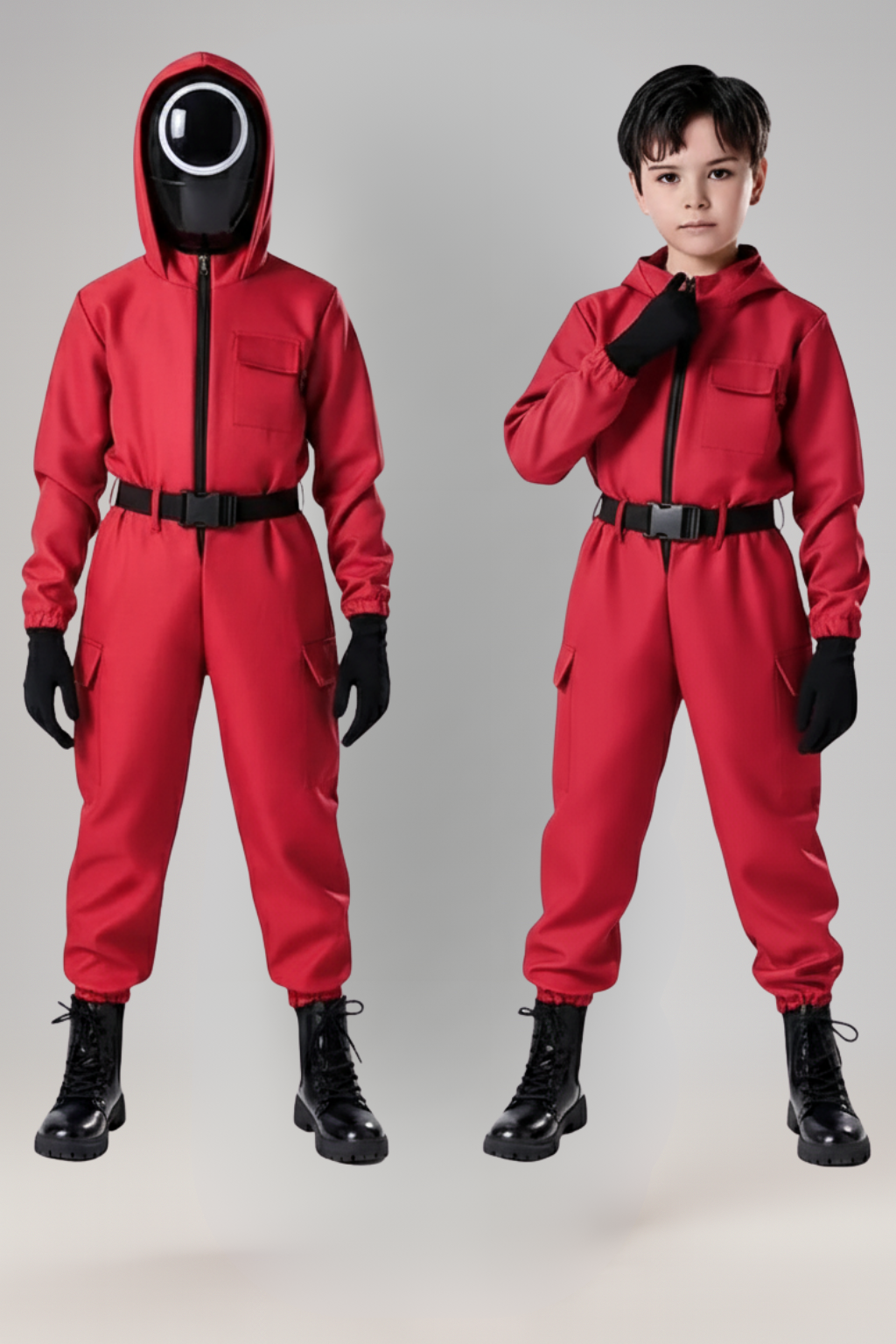 Kids Guard Halloween Kostuum Jumpsuit | Hoody Masker Outfit