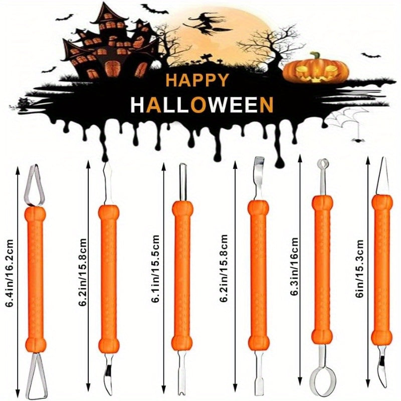 Halloween Pompoen Snijset met Sjablonen | Eenvoudige Gereedschappen voor Gesneden Pompoenen