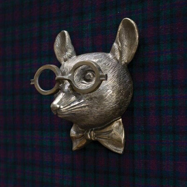 ArtBeest Dierkop Wanddecoratie – Handgeschilderde Speelse Figuren van Hars