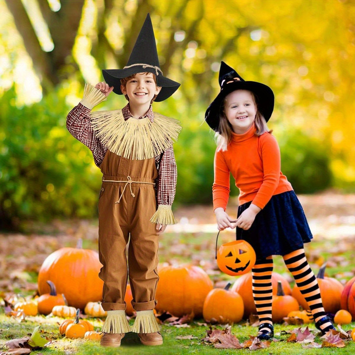 Familie Matching Klassiek Halloween Kostuum Set | Scarecrow Meisje