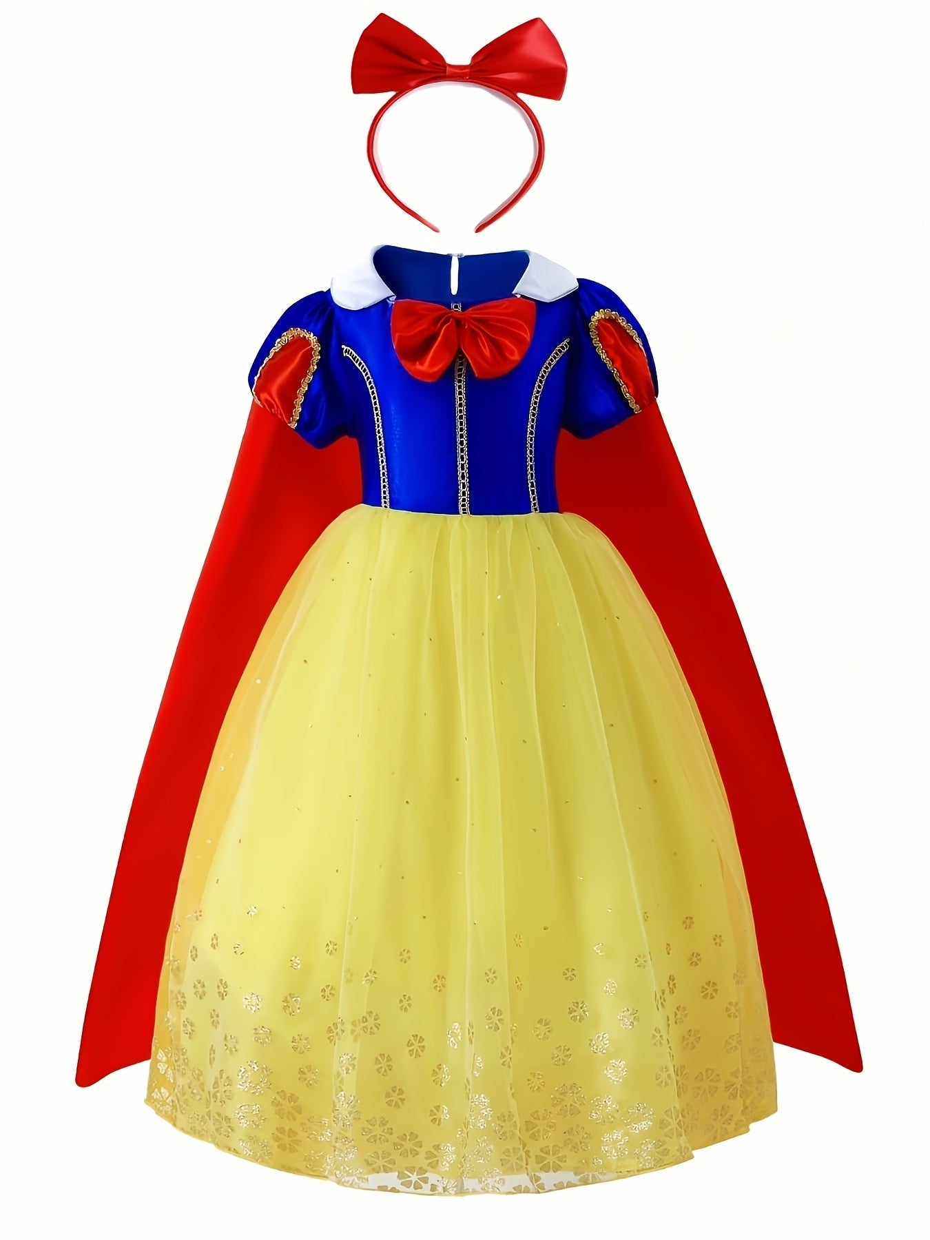 Meisjes Sprookjes Halloween Prinses Sneeuw Kostuum Jurk | Maxi
