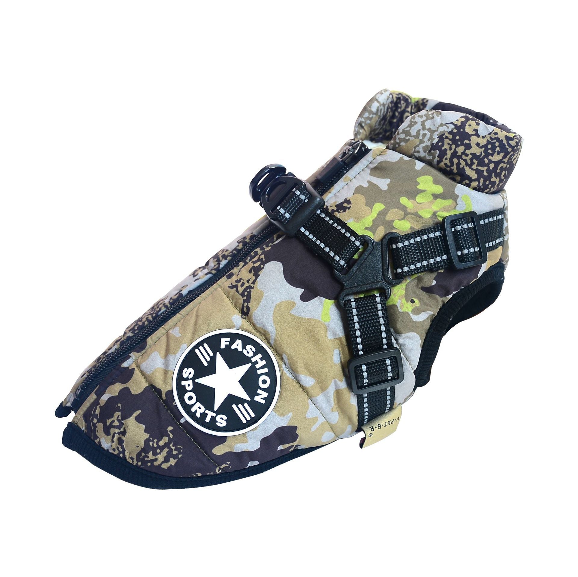 WoofGuard™ - Waterdichte Winterjas met geïntegreerd Harnas