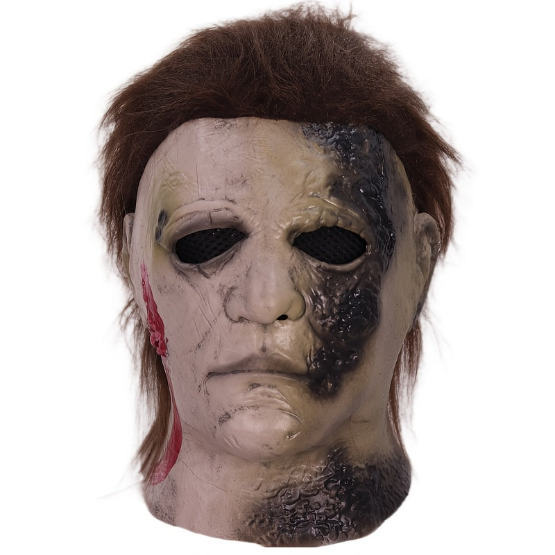 Mannen's Realistische Griezelige Halloween Kostuum Masker | Volledige Gezicht Haar