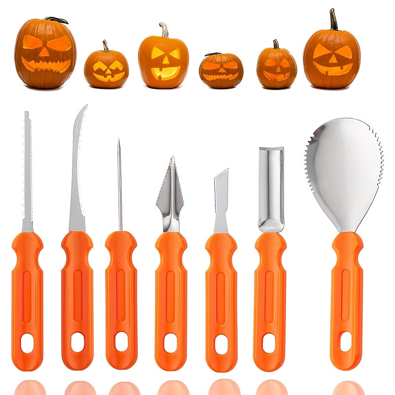 Halloween Roestvrijstalen Pompoen Snijset | Gemakkelijk Gesneden Pompoenen