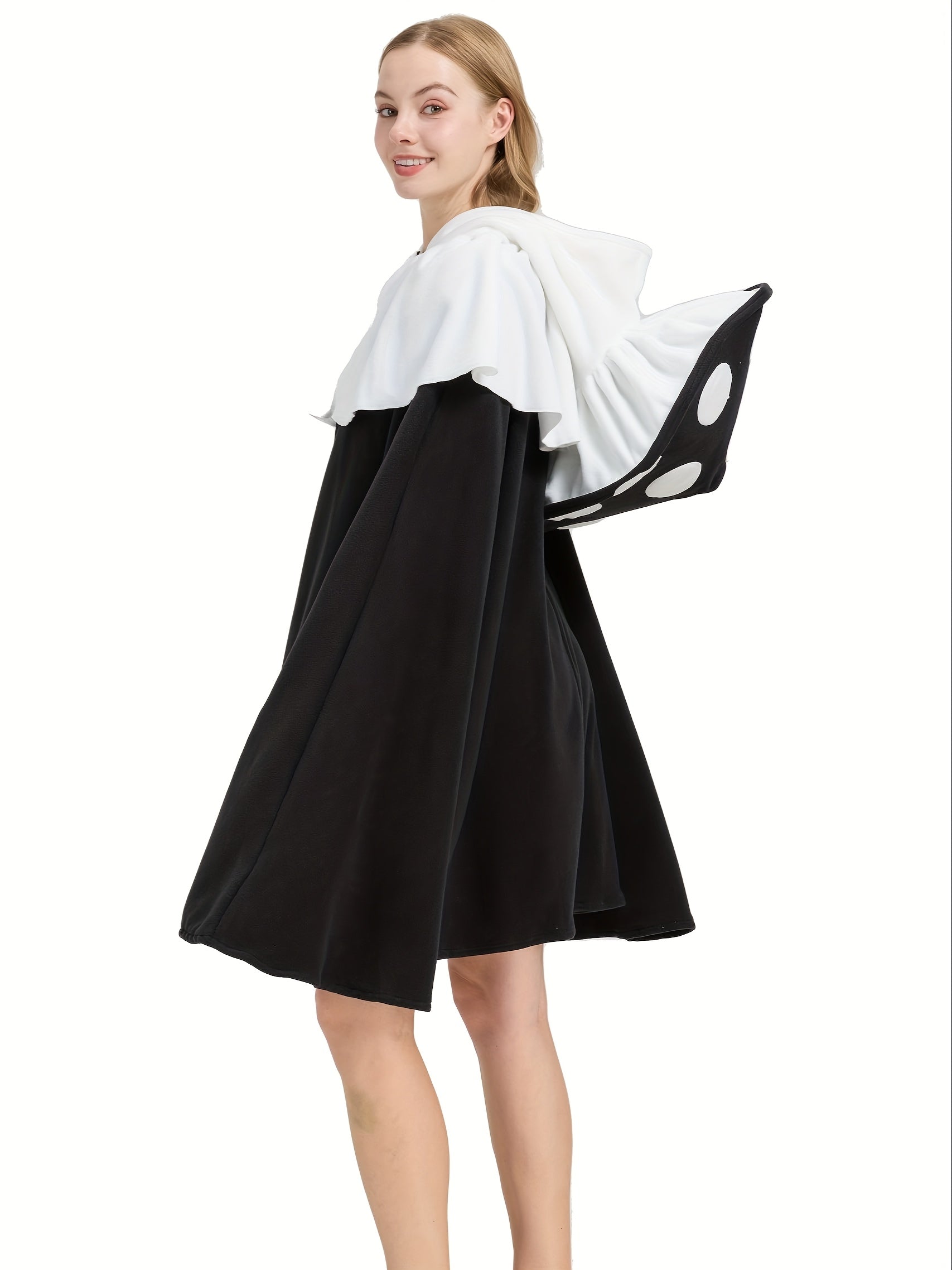 Vrouwen Fantasy Oversized Paddenstoel Halloween Kostuum Cape | Kapmantel