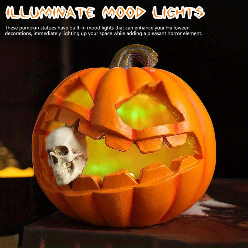 Spookachtige Realistische Jack O'Lantern Halloween Decoratie | Schedel Accessoire