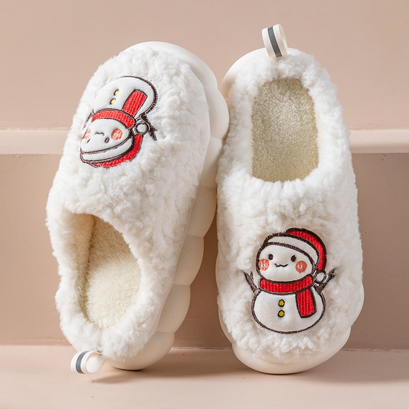 Warme Pluche Slippers met Antislipzool
