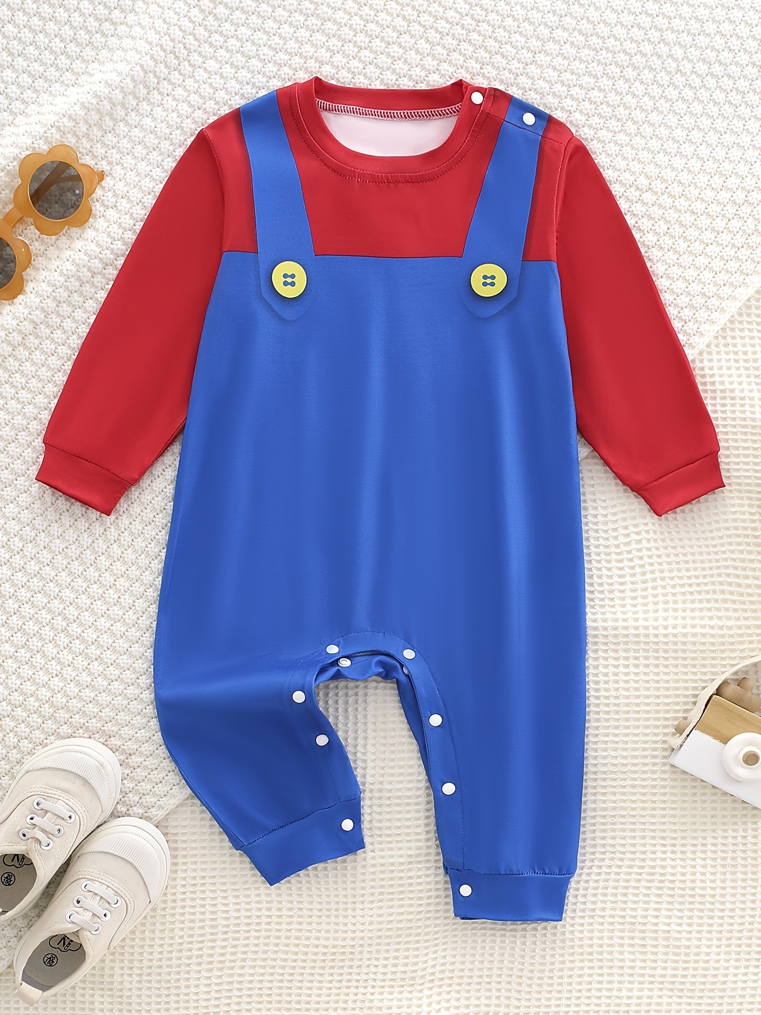 Baby Lange Mouwen Halloween Kostuum Romper | Drukknopen Jumpsuit