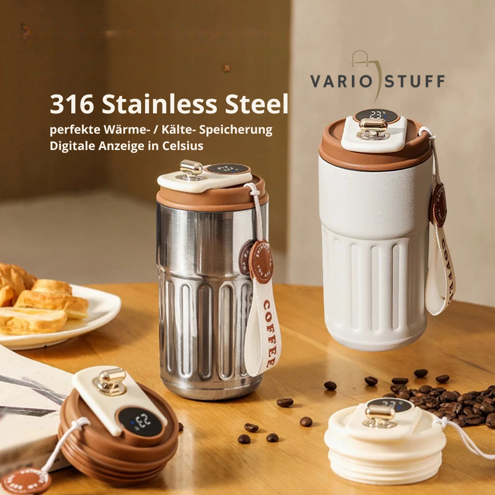 SmartTemp LED Thermosfles | Blijf gehydrateerd, blijf op de hoogte