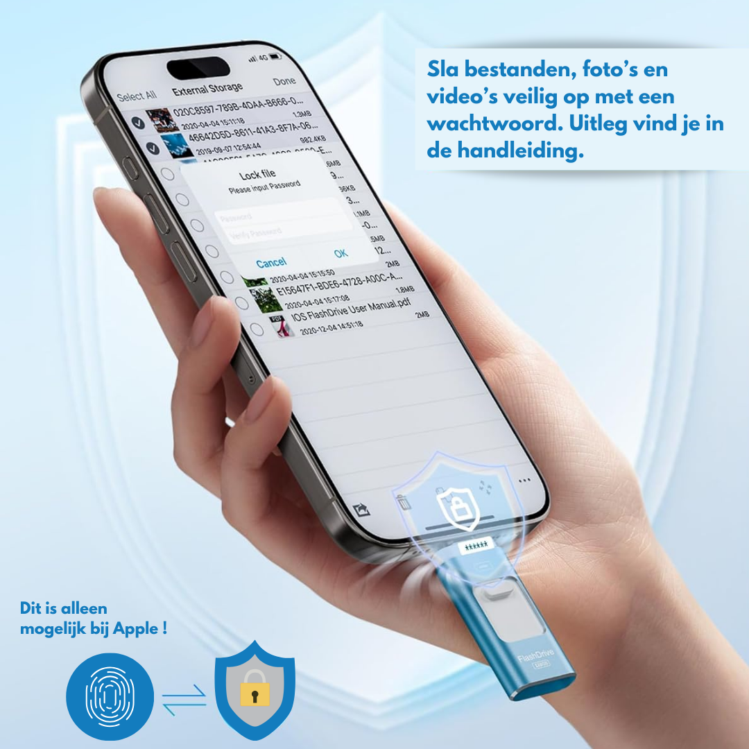 SnapVault 4-in-1 back-upstick | Vanaf de telefoon direct up je USB
