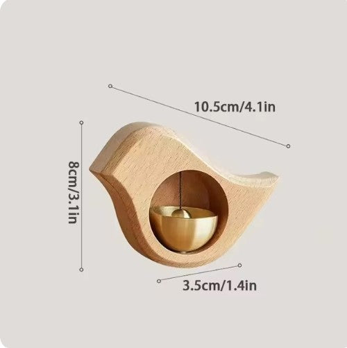 ZenChime | Elegante houten deurbel