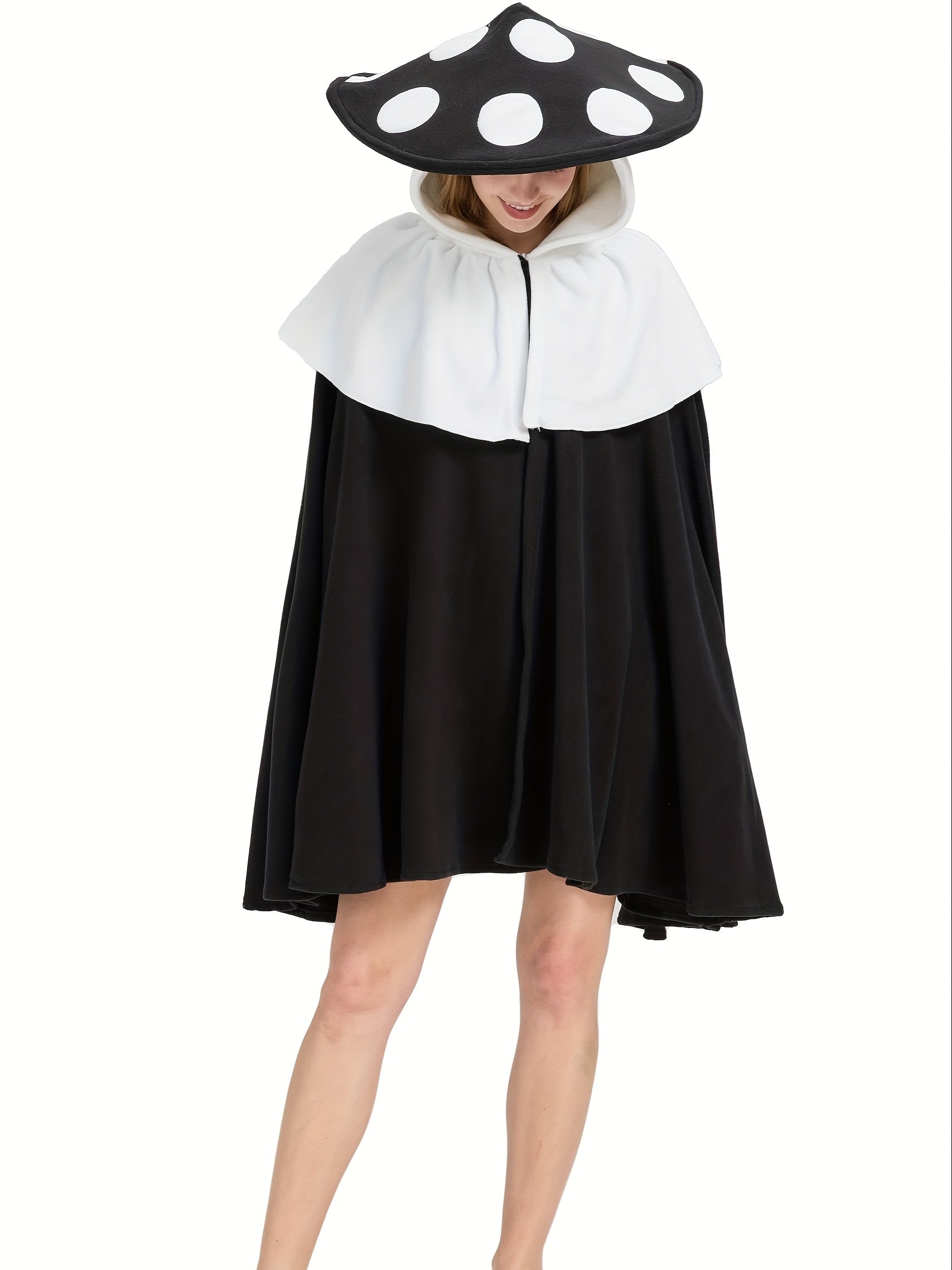 Vrouwen Fantasy Oversized Paddenstoel Halloween Kostuum Cape | Kapmantel