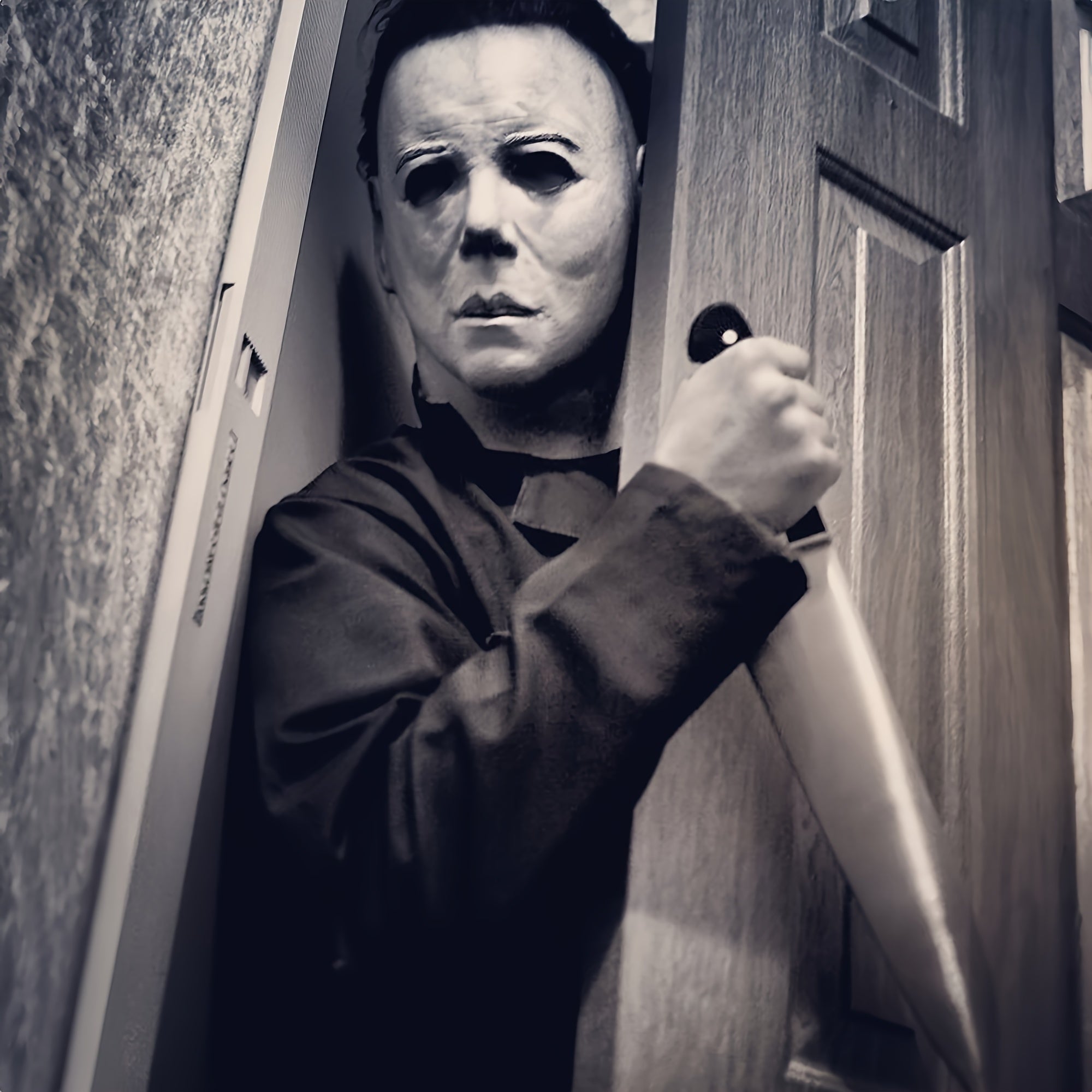 Mannen's Eng Halloween Masker Kostuum | Horror Film Geïnspireerde Outfit