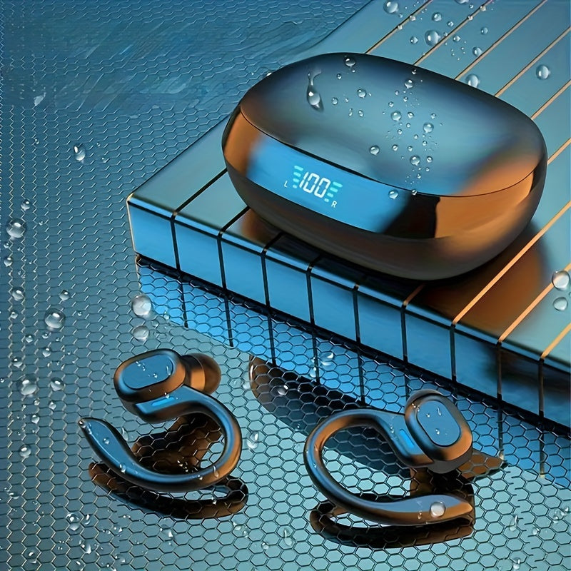 Waterdichte Bluetooth Oordopjes met Ergonomische Pasvorm en Touchbediening voor Atleten - Draadloos, IPX7 Beoordeling, 6 Uur Batterijduur