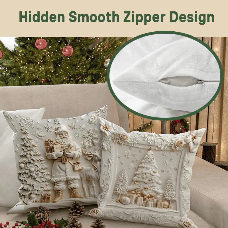 DecorCovers | 3D Kerst Decoratieve Hoezen Set van 4 Eenheden