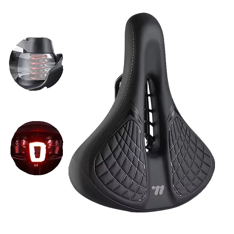 Comfortabele Schokabsorberende Fietszadel met Hol Ontwerp, Waterdichte Fietsstoel voor Verbeterde Rijervaring