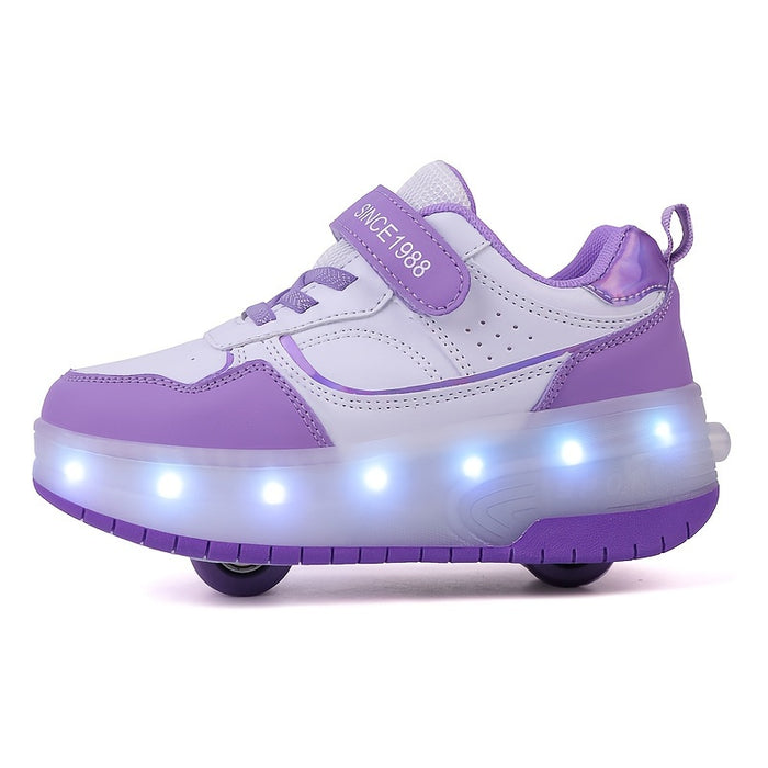 LightGlide Kindersneaker – LED-schoenen met uittrekbare wielen