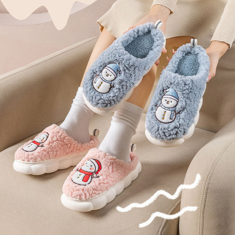 Warme Pluche Slippers met Antislipzool
