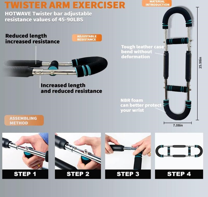 PowerTwist Arm Exerciser | Versterken, opbouwen en verstevigen