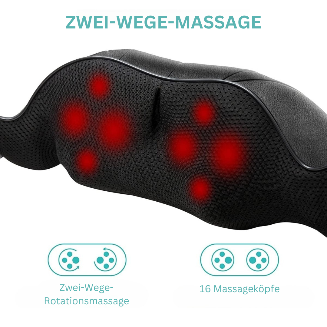 Shiatsu-Massagekussen met Infrarood - FlowRelief