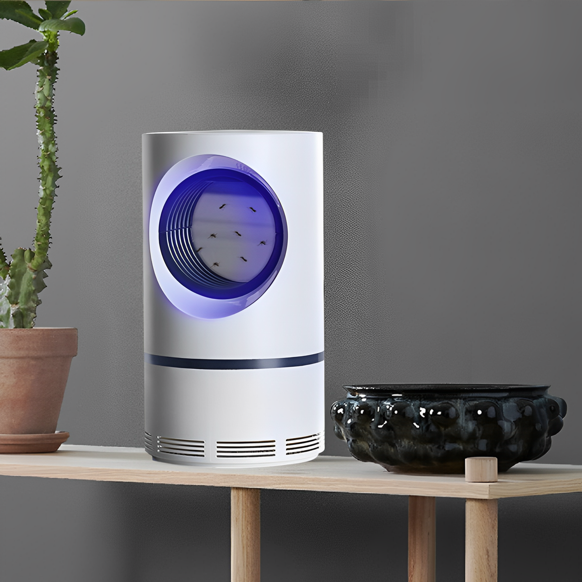 Elektrische LED Muggenlamp | nooit meer muggen in je kamer