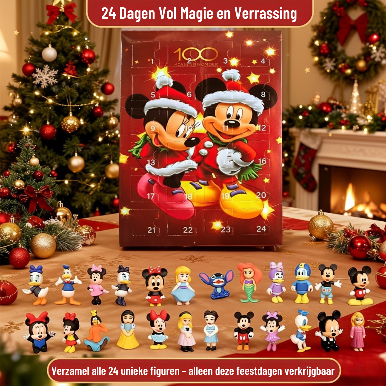 DisneyVault | Limited Edition Disney Advent Kalender Verzamelaarsset 100 Stuks
