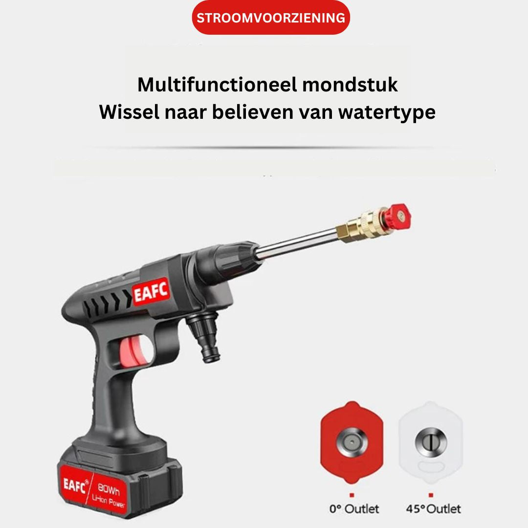 PowerWash | Elektrische hogedrukreiniger met accu en 3 mondstukken