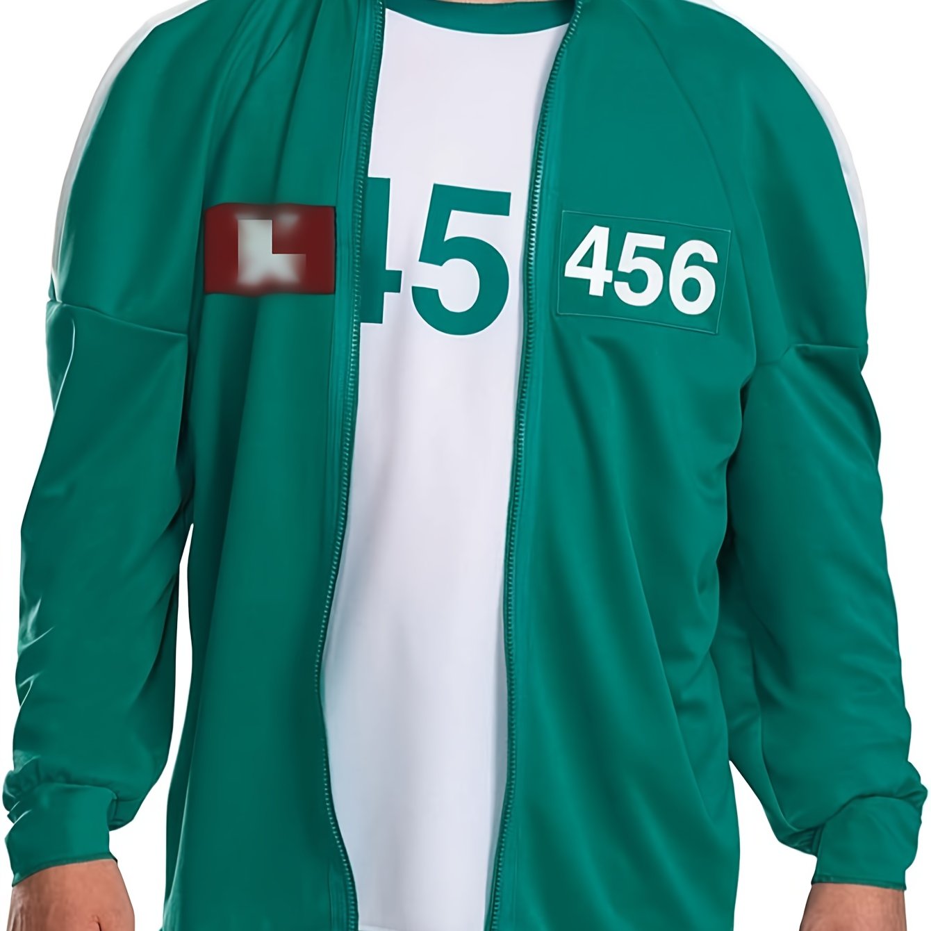 Heren Groene Trainingspak Halloween Kostuum Trainingspak | Ritssluiting