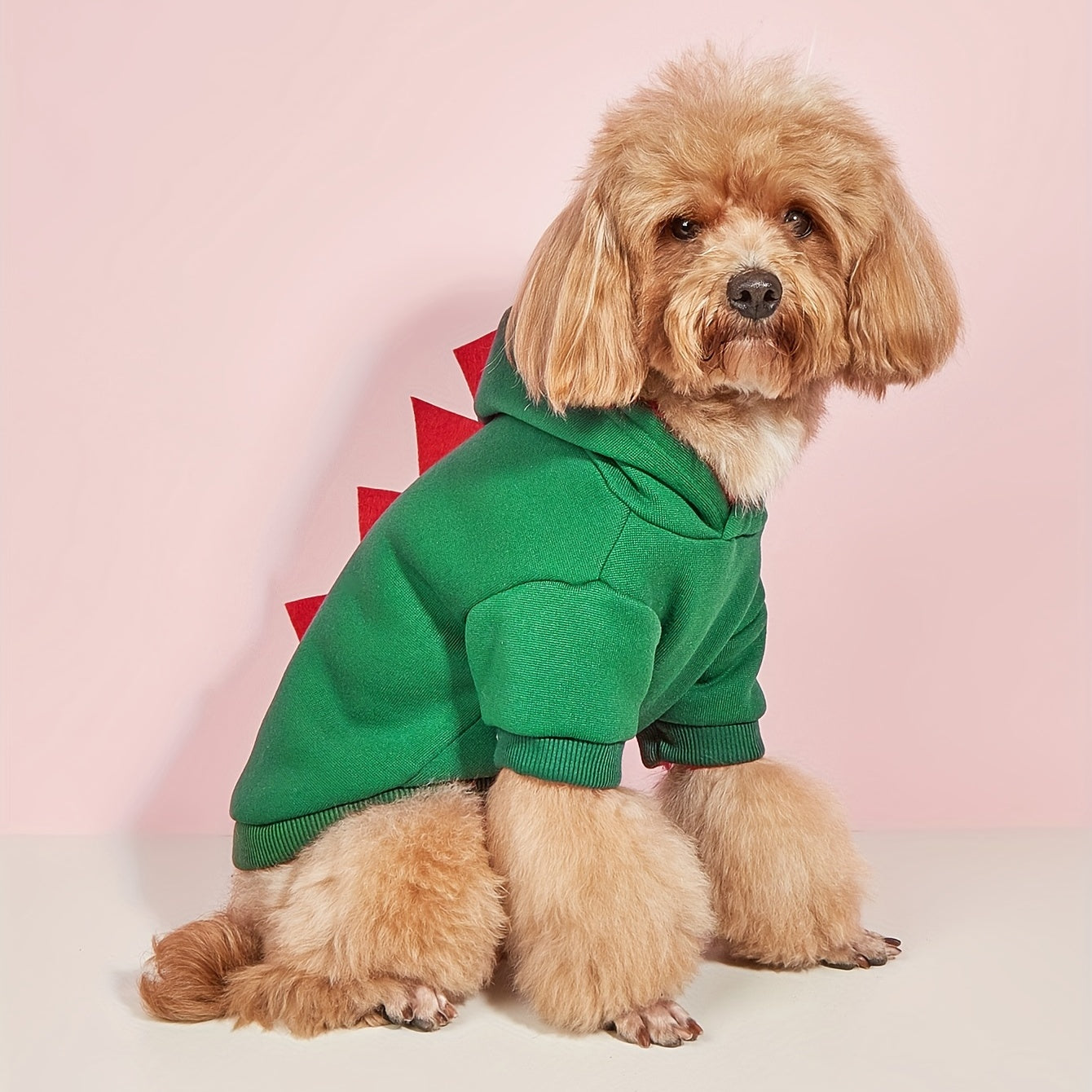 Hond Halloween Kostuum Fleece Dinosaurus Hoodie | Huisdier Outfit Warm
