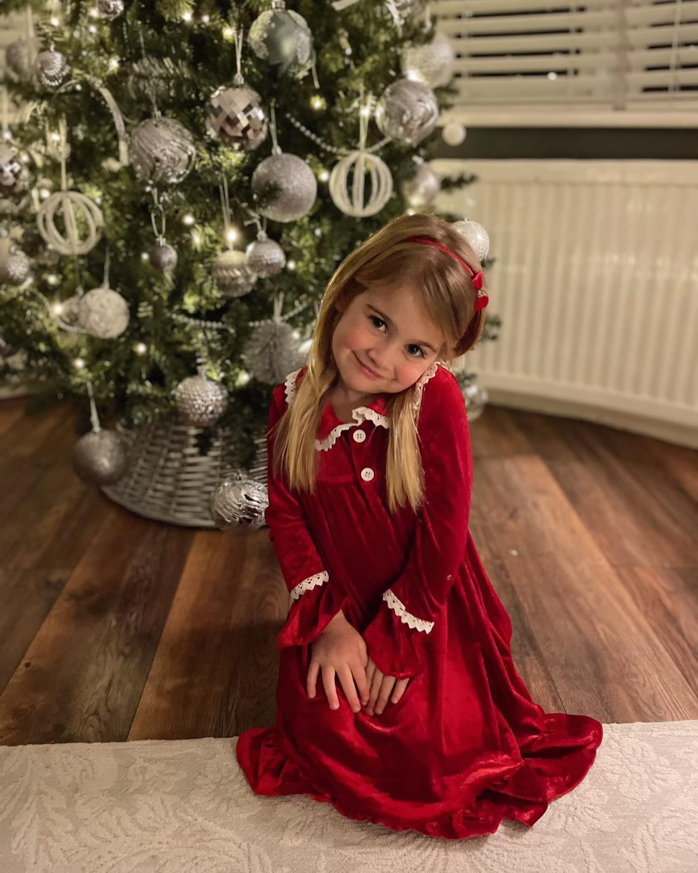 Rode Fluweel Matching Familie Kerst Pyjama's