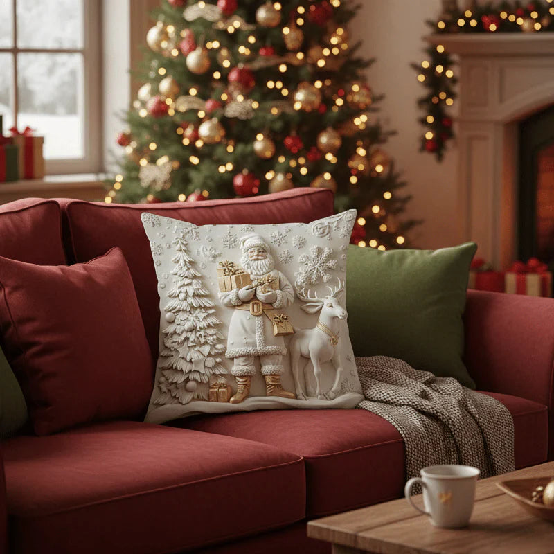 DecorCovers | 3D Kerst Decoratieve Hoezen Set van 4 Eenheden