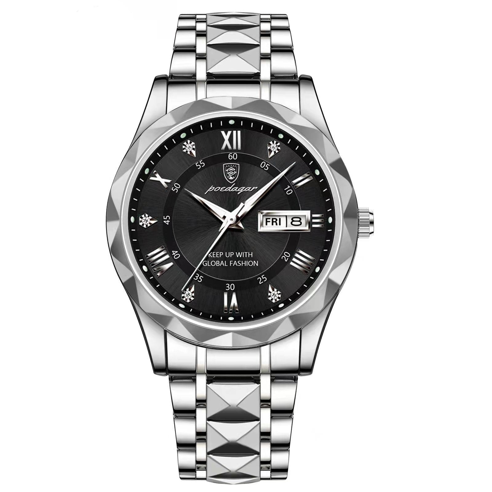 Luxueuze Waterdichte Heren Horloge – Stijlvol RVS Tijdstuk met Nauwkeurige Quartz Beweging