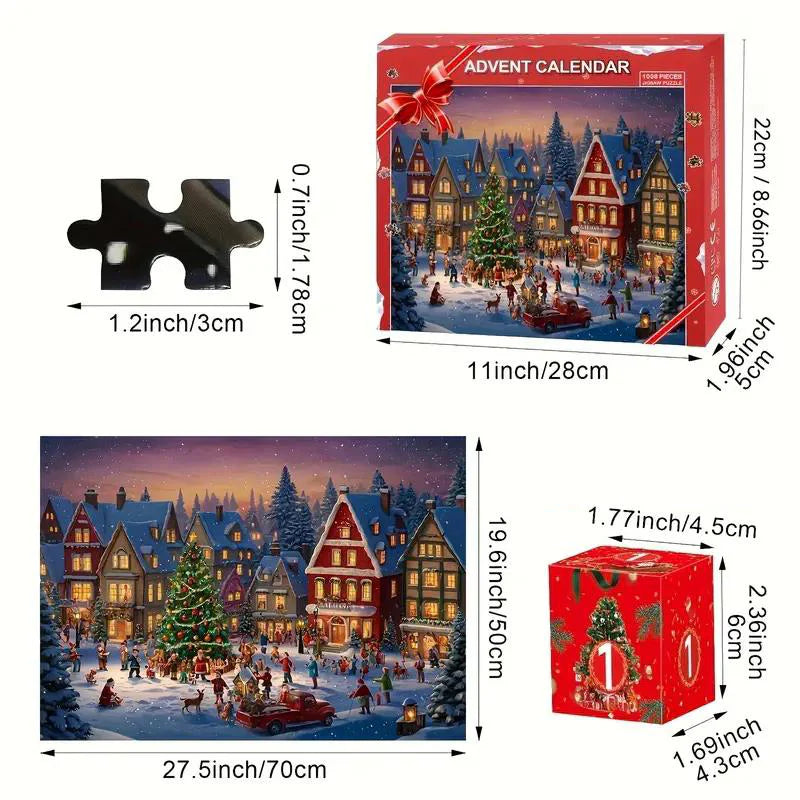 PuzzleFest | Kerst Aftel Puzzel Verrassingsbox – 24 Dagen Vol Magie & Creativiteit