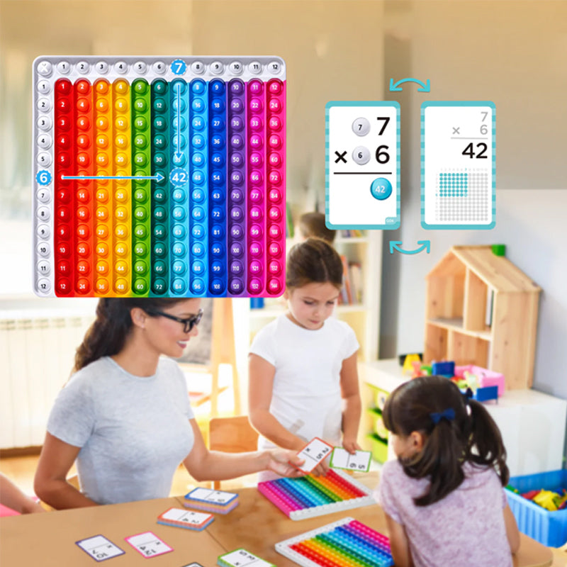 Mathéclat Premium Leerkaarten | Innovatieve Wiskunde Leerkaarten en Pop Fidget Charts voor Effectief Leren en Stressvrij Oefenen