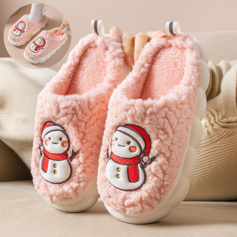 Warme Pluche Slippers met Antislipzool