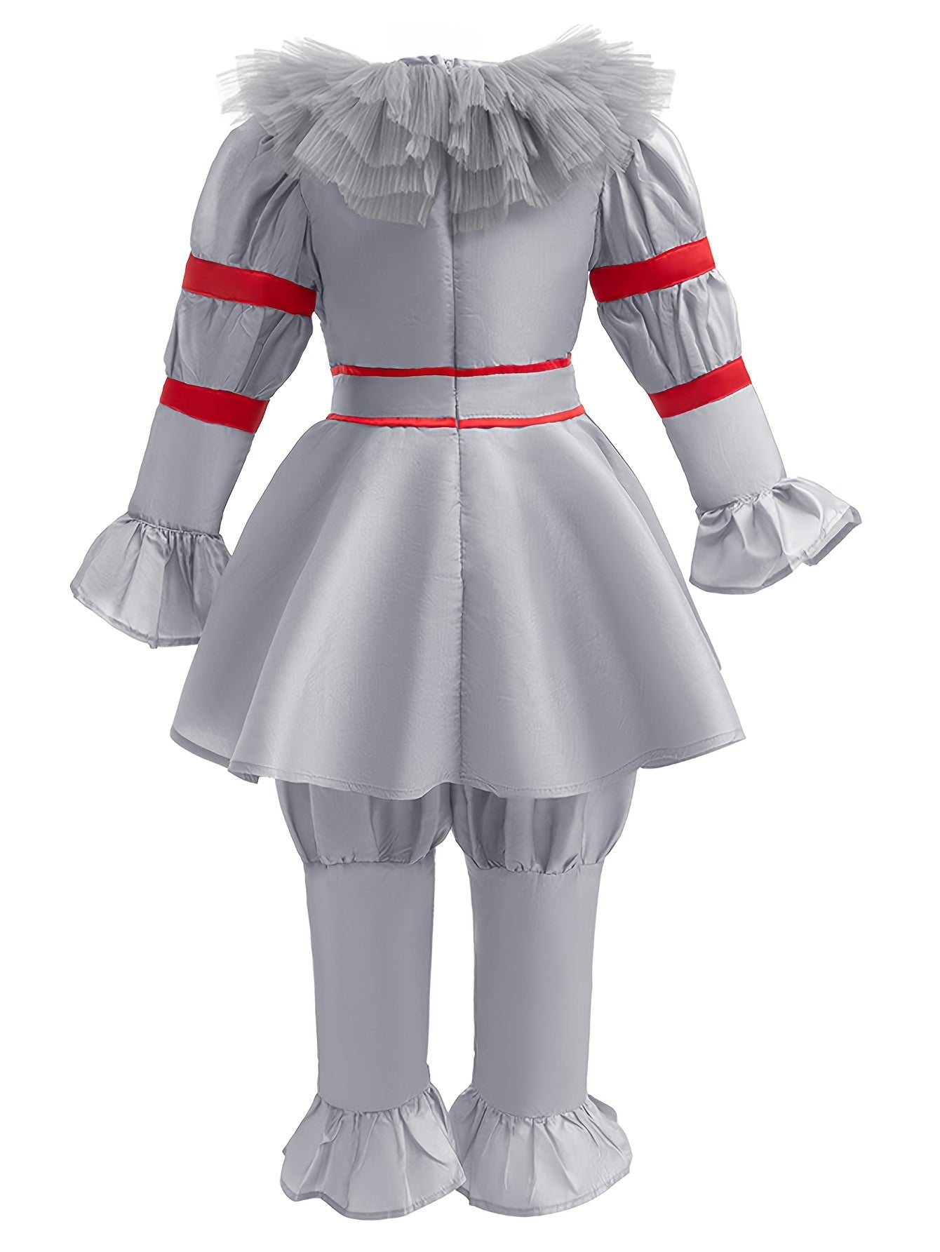 Eng Scary Lange Mouwen Halloween Clown Kostuum Set | Jumpsuit Handschoenen