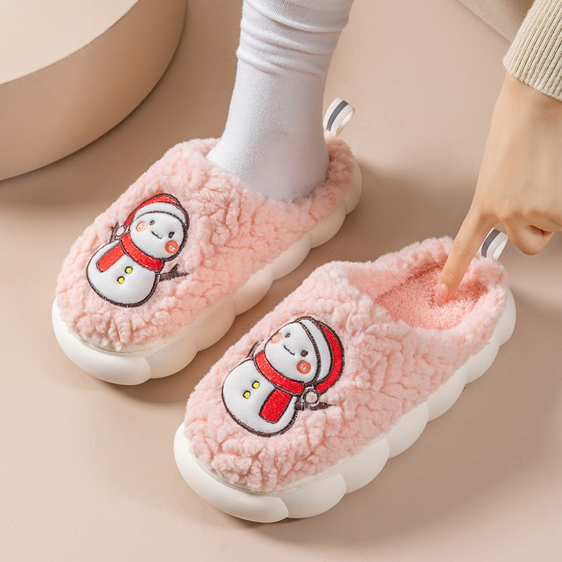 Warme Pluche Slippers met Antislipzool