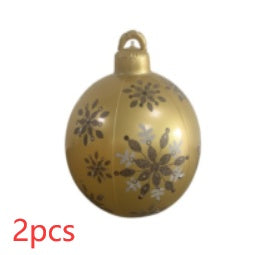 Opblaasbare Kerstbal Buiten Decoratie 60cm – Weerbestendige PVC Kerstdecoratie
