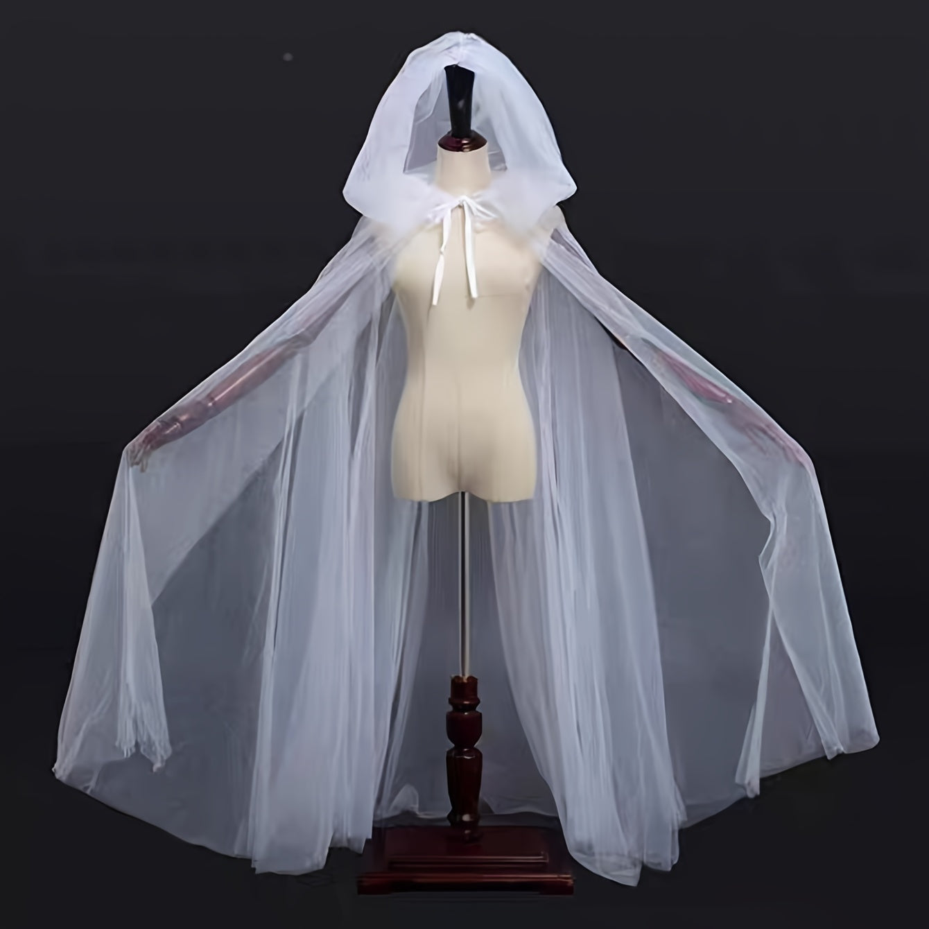 Vrouwen Gothic Hooded Halloween Kostuum Jurk | Corset Maxi