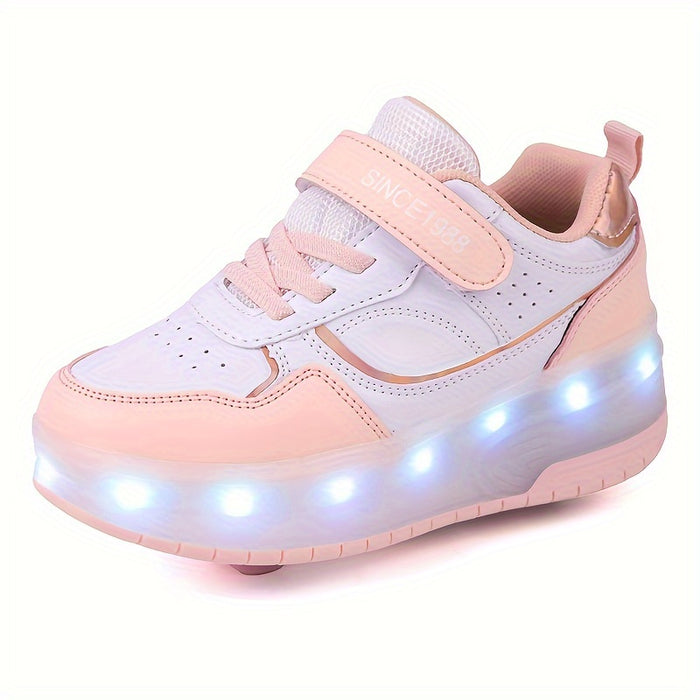 LightGlide Kindersneaker – LED-schoenen met uittrekbare wielen
